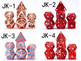 Astrology Dice~7pcs Metal Game Dice Polyhedral DND dice Set,Roleplaying Tabletop Games Dungeons and Dragons D4 D6 D8 D10 D12 D20 pathfinder dice