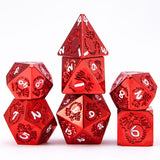 Astrology Dice~7pcs Metal Game Dice Polyhedral DND dice Set,Roleplaying Tabletop Games Dungeons and Dragons D4 D6 D8 D10 D12 D20 pathfinder dice