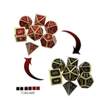 Astrology Dice~Heat Sensitive Metal DND Dice Set Color Changes by Temperature Polyhedral Dicesfor Role Playing tabletop games Dungeons and Dragons