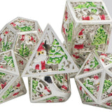 Hollow Dnd Dice~Christmas dnd hollow dice dnd dice set hollow metal dice dnd board game dice dungeon and dragon hollow dnd dice set