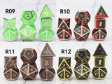 Hollow Dnd Dice~Christmas dnd hollow dice dnd dice set hollow metal dice dnd board game dice dungeon and dragon hollow dnd dice set