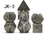 Astrology Dice~Metal game dice polyhedral DND dice, Octopus pattern dice, role playing games dungeons and dragons d20 d12 d10 d8 d6 d4 tabletop games