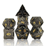 Astrology Dice~Metal polyhedral dice, dungeons and dragons, shadow run, pathfinder, savage world, war hammer role play games dice d20 d12 d10 d8 d6 d4