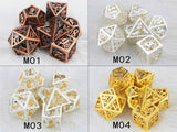 Hollow Dnd Dice~Eagles hollow out DND dice/metal hollow dnd dice/Dungeon and dragon dice/d20 rpg hollow dice/Christmas gift dice /dnd dice set