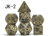 Astrology Dice~Metal game dice polyhedral DND dice, Octopus pattern dice, role playing games dungeons and dragons d20 d12 d10 d8 d6 d4 tabletop games