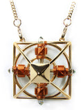 Buddha Maitreya the Christ Ascension Sri Yantra Solar Form in 24K Gold Plate