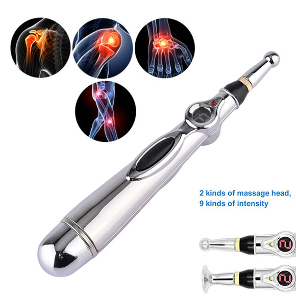 Energy Healing~Electric Energy Pen massage stick Deep Pressure Massage Laser Acupuncture Magnet Therapy Relieve Back Body Pain Heal Massager