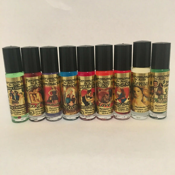 Magic Oils~SPIRITUAL BODY OIL PERFUME ROLL ON PHEROMONES 1/3 oz UNISEX Aceite Feromonas