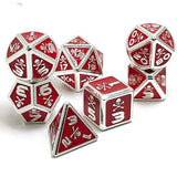 Gem Dice~skull Metal D&D Dice, 7 PCs DND Dice, Polyhedral Dice Set, for Role Playing Game MTG Pathfinder