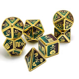 Gem Dice~skull Metal D&D Dice, 7 PCs DND Dice, Polyhedral Dice Set, for Role Playing Game MTG Pathfinder