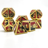 Gem Dice~skull Metal D&D Dice, 7 PCs DND Dice, Polyhedral Dice Set, for Role Playing Game MTG Pathfinder