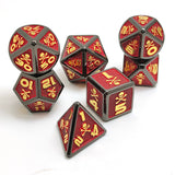 Gem Dice~skull Metal D&D Dice, 7 PCs DND Dice, Polyhedral Dice Set, for Role Playing Game MTG Pathfinder