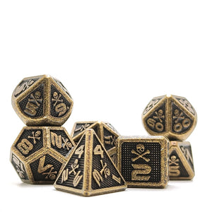 Gem Dice~skull Metal D&D Dice, 7 PCs DND Dice, Polyhedral Dice Set, for Role Playing Game MTG Pathfinder