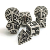 Gem Dice~skull Metal D&D Dice, 7 PCs DND Dice, Polyhedral Dice Set, for Role Playing Game MTG Pathfinder