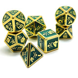 Gem Dice~skull Metal D&D Dice, 7 PCs DND Dice, Polyhedral Dice Set, for Role Playing Game MTG Pathfinder