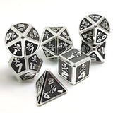 Gem Dice~skull Metal D&D Dice, 7 PCs DND Dice, Polyhedral Dice Set, for Role Playing Game MTG Pathfinder