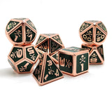 Gem Dice~skull Metal D&D Dice, 7 PCs DND Dice, Polyhedral Dice Set, for Role Playing Game MTG Pathfinder