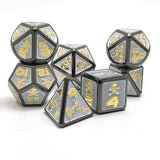 Gem Dice~skull Metal D&D Dice, 7 PCs DND Dice, Polyhedral Dice Set, for Role Playing Game MTG Pathfinder