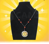 Tomalin with Agate Stone Chain Quantum Pendant Negative Ion Energy Collar Infrared Quantum Necklace Instrument Amulet Jewelry|Power Necklaces|