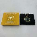 Negative Ion Bioenergy Health Pendant 304 Stainless Steel Frame Fingerprint Glass Lovers Necklace Anti Fatigue Radiation Jewelry - Necklace