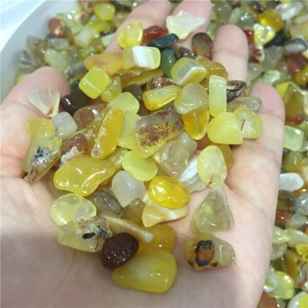 Crystal Healing~100g  Natural Crystal Gravel Stones Decorative tumbled stone  Moon stone/Green Olivine Quartz Crystal/Crystal Stone minerals
