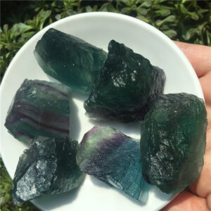 Crystal Healing~100g Natural Raw Blue  Green Fluorite Stone Mineral Energy Stone for Jewelry Treatment Stone Beautiful Mineral Specimen
