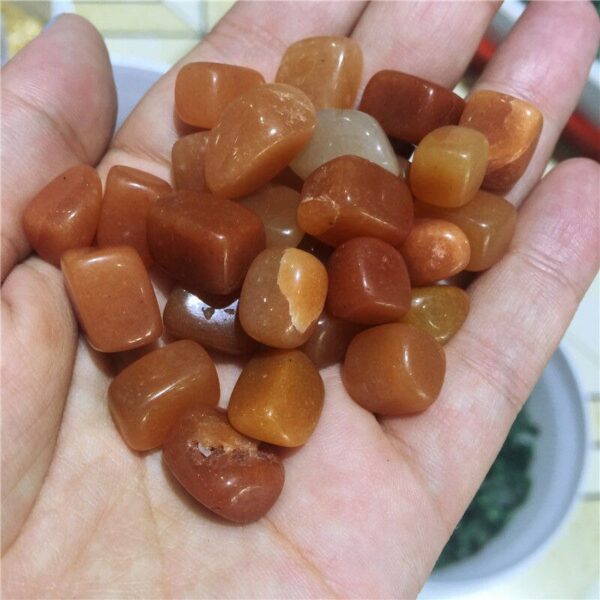 Crystal Healing~100g  Natural Red dongling jade Quartz Crystal Stone Rock Chips Lucky Healing natural stones and minerals