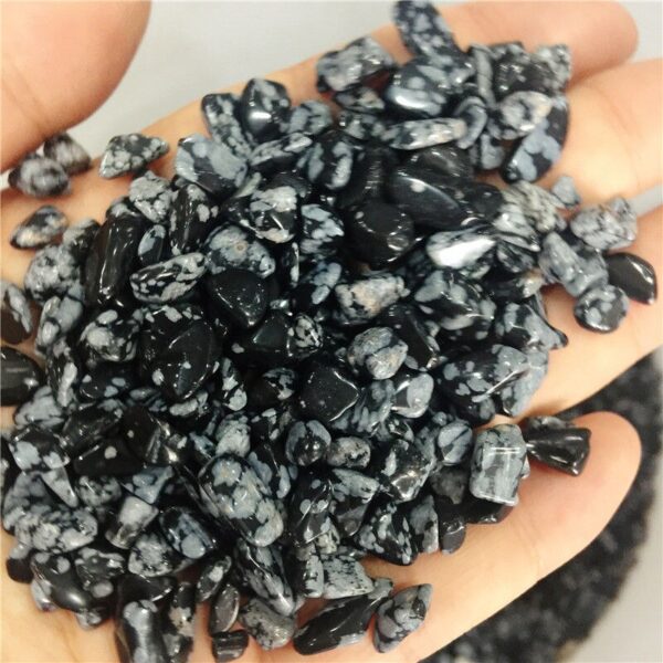 Crystal Healing~100g Natural Snowflake obsidian stone Quartz Crystal Wand Points Healing Gemstone Wand feng shui crystals