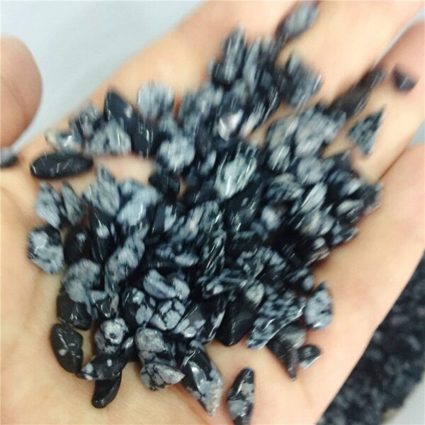 Crystal Healing~100g Natural Snowflake obsidian stone Quartz Crystal Wand Points Healing Gemstone Wand feng shui crystals