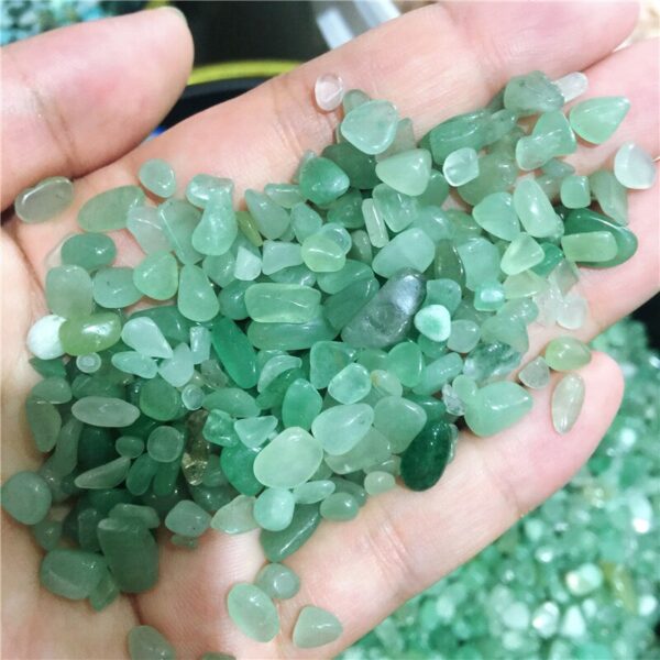 Crystal Healing~100g natural Dongling jade crystal tumbled stone particles Gemstone mineral chip natural point Beads Chakra Healing  Decorations