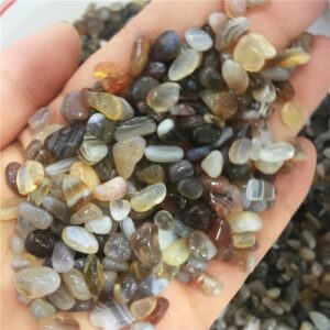 Crystal Healing~100g natural Persian agate crystal tumbled stone Gemstone mineral chip natural point Beads Chakra Healing Reiki Decorations