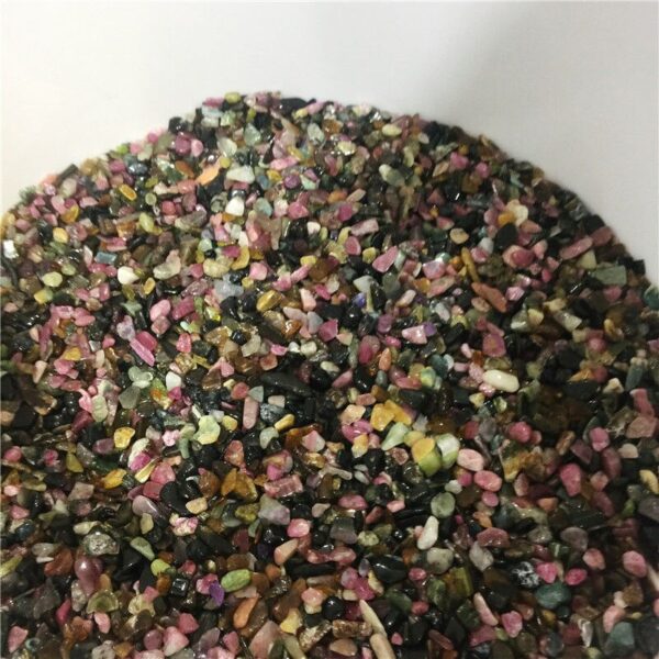 Crystal Healing~100g natural tourmaline crystal tumbled stone Gemstone mineral chip natural point Beads Chakra Healing Reiki Decorations