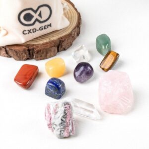 10pcs/bag Natural Crystal Mineral Rose Quartz Rough stones 7 chakras Tumbles Energy healing Teaching gift - Avsso