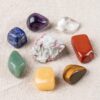 10pcs/bag Natural Crystal Mineral Rose Quartz Rough stones 7 chakras Tumbles Energy healing Teaching gift - Avsso