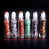 Crystal Set~12pcs Ball Bottle Essential Oil Set Natural Crystal Roller Gravel Bottle For 10ml Aromatherapy Healing Love Health Gift