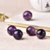 1PC Natural Amethyst crystal ball 20mm Reiki Quartz Energy Healing Stone Ore Mineral For Home Decoration Collection DIY gift - Avsso