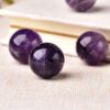 1PC Natural Amethyst crystal ball 20mm Reiki Quartz Energy Healing Stone Ore Mineral For Home Decoration Collection DIY gift - Avsso