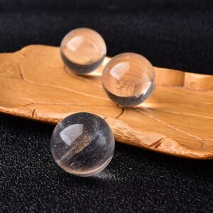 1PC Natural Crystal Ball Clear Quartz Healing Stone Ornaments Beautiful Ball Reiki Raw Crystals Home Decoration Ore Mineral Gift - Avsso