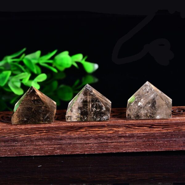 1PC Natural Crystal Pyramid Rose Quartz Lazuli Reiki Healing Stone Pink Blue Crystal  Crafts Home Decoration Energy Stone - Avsso