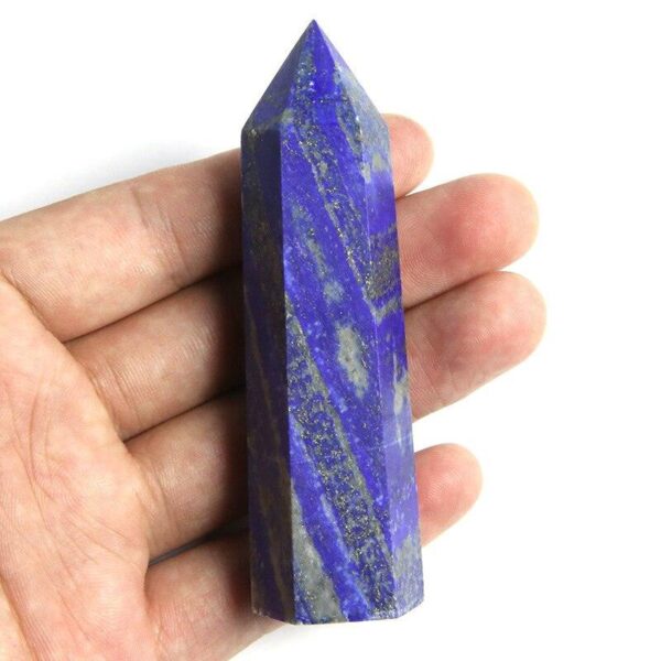 1PCS 8-9cm Crystal Point Natural Stones Tower Apatite Amethyst Healing Stone Energy Ore Mineral Obelisk Wand Home Ornaments - Avsso