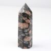 1PCS 8-9cm Crystal Point Natural Stones Tower Apatite Amethyst Healing Stone Energy Ore Mineral Obelisk Wand Home Ornaments - Avsso