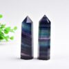 1PCS 8-9cm Crystal Point Natural Stones Tower Apatite Amethyst Healing Stone Energy Ore Mineral Obelisk Wand Home Ornaments - Avsso