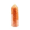 1PCS 8-9cm Crystal Point Natural Stones Tower Apatite Amethyst Healing Stone Energy Ore Mineral Obelisk Wand Home Ornaments - Avsso