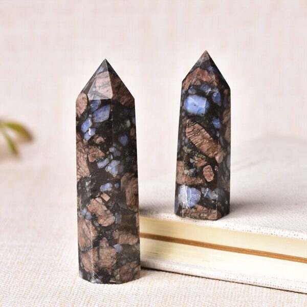 Crystal Point~1pc Natural Stone Crystal Point~ Healing Obelisk Colorful Quartz Wand Beautiful Ornament for Home Decor Energy Stone Pyramid
