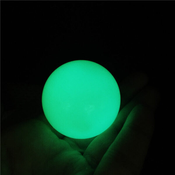 Crystal Healing~1pcs Natural Stones Luminous Stone Ball Raw Gemstone Glow In The Dark Stone Crystal Rough Stone Healing Specimen Minerals