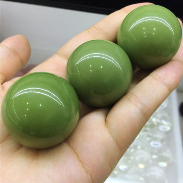 Crystal Healing~1pcs Natural Stones Luminous Stone Ball Raw Gemstone Glow In The Dark Stone Crystal Rough Stone Healing Specimen Minerals 35mm