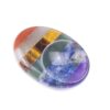 1pcs Seven Chakras thumb scrapping plate Energy Gems Crystal Healing chakela Lapis Amethyst Face Guasha plate - Avsso