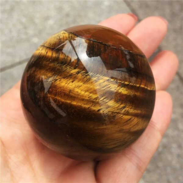 Crystal Healing~1pcs Tiger Eye Rare Natural Carving Sphere Ball Free stand Chakra Healing Reiki Stones Carved Crafts Wholesale