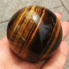 Crystal Healing~1pcs Tiger Eye Rare Natural Carving Sphere Ball Free stand Chakra Healing Reiki Stones Carved Crafts Wholesale