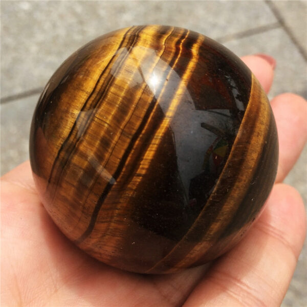 Crystal Healing~1pcs Tiger Eye Rare Natural Carving Sphere Ball Free stand Chakra Healing Reiki Stones Carved Crafts Wholesale